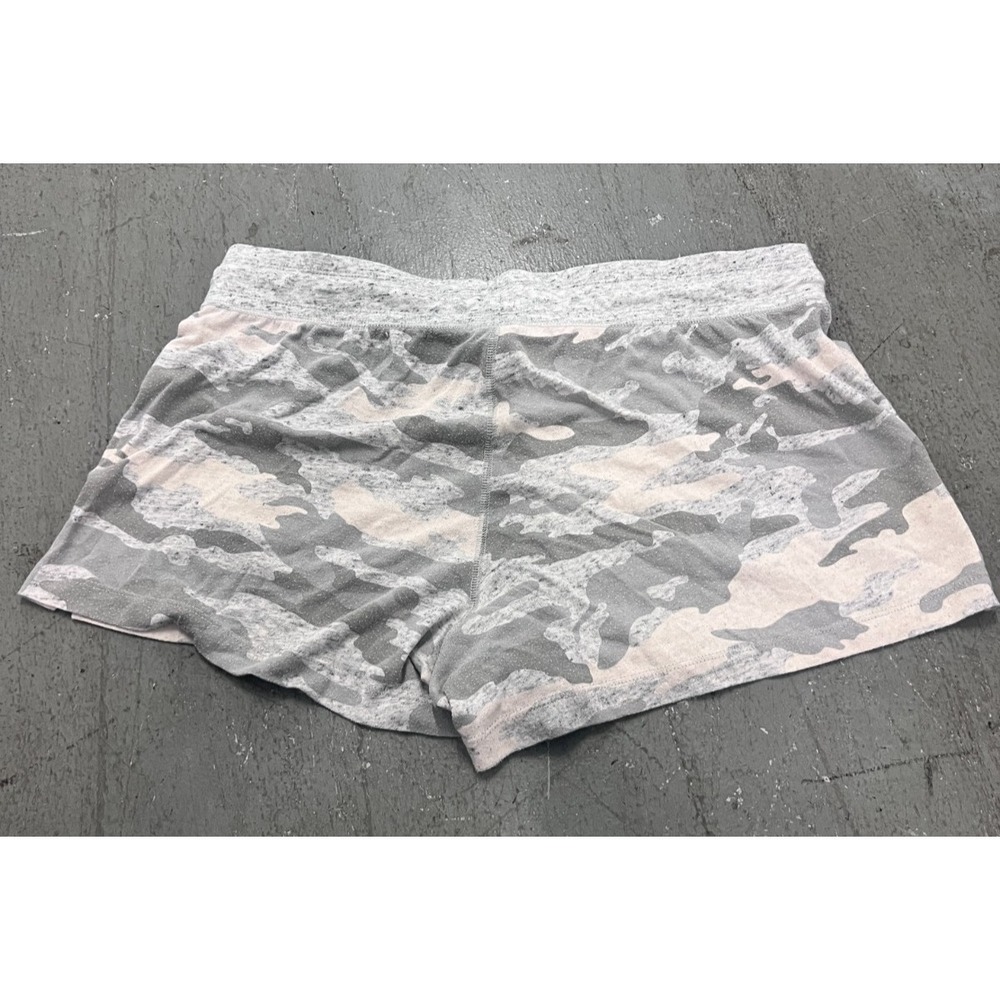 Nike Shorts Womens XL Gray Pink Camo Graphic Logo Pocket Drawstring Gym Workout - Picture 2 of 7